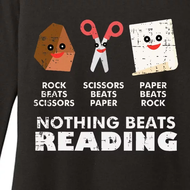 Nothing Beats Reading Book Librarian Across America Womens CVC Long Sleeve Shirt