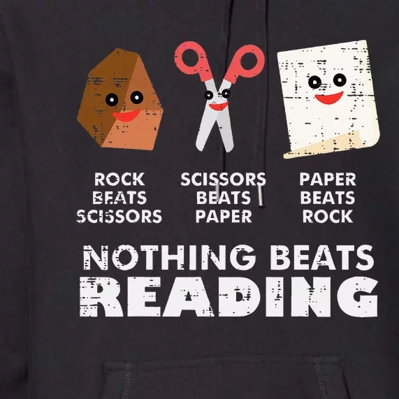 Nothing Beats Reading Book Librarian Across America Premium Hoodie