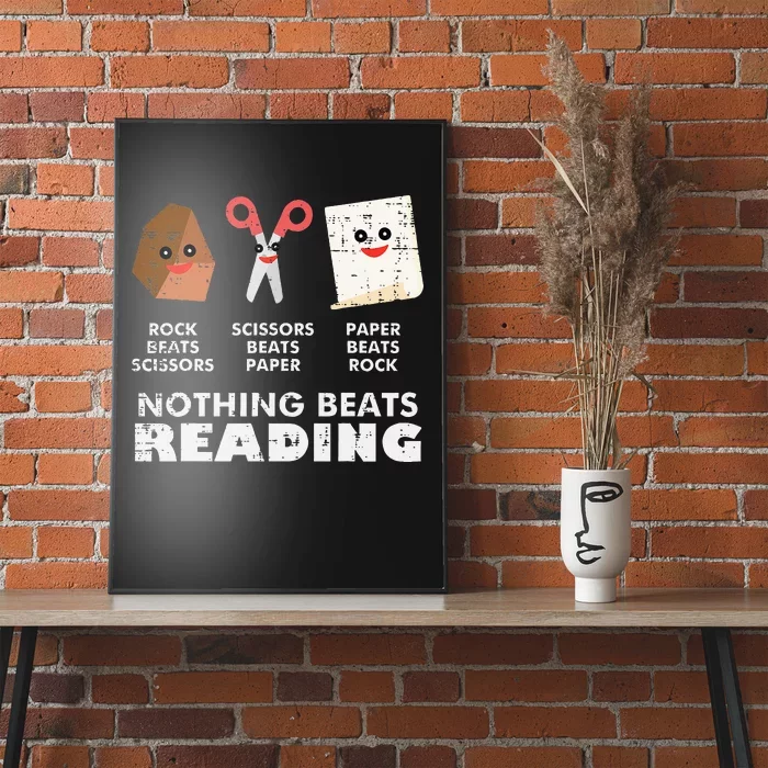 Nothing Beats Reading Book Librarian Across America Poster