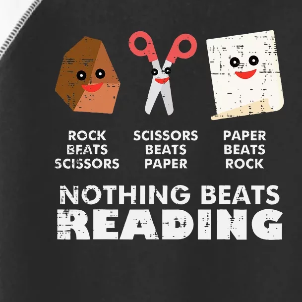 Nothing Beats Reading Book Librarian Across America Toddler Fine Jersey T-Shirt