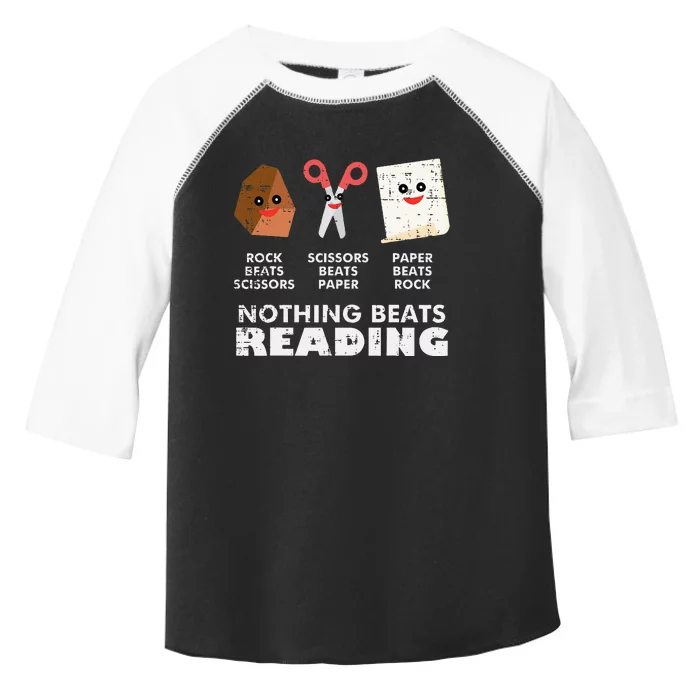 Nothing Beats Reading Book Librarian Across America Toddler Fine Jersey T-Shirt