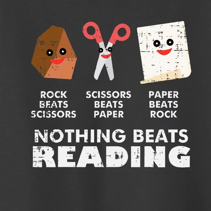 Nothing Beats Reading Book Librarian Across America Toddler T-Shirt