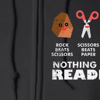 Nothing Beats Reading Book Librarian Across America Full Zip Hoodie