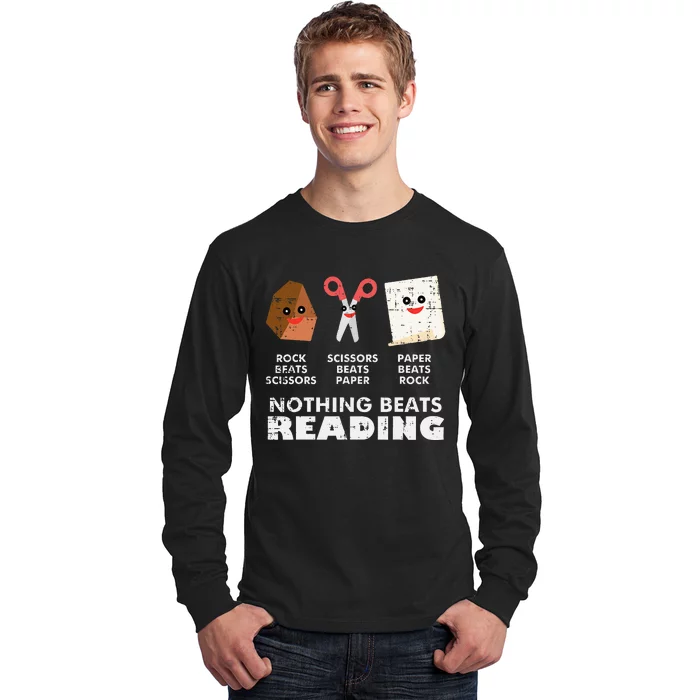 Nothing Beats Reading Book Librarian Across America Long Sleeve Shirt