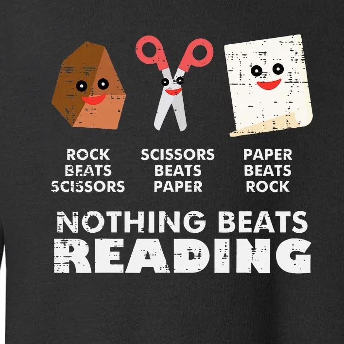 Nothing Beats Reading Book Librarian Across America Toddler Sweatshirt