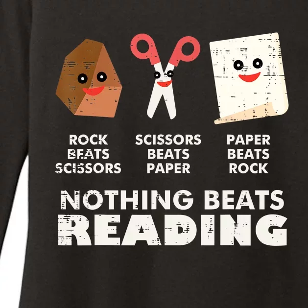 Nothing Beats Reading Book Librarian Across America Womens CVC Long Sleeve Shirt