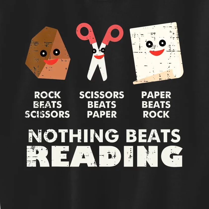 Nothing Beats Reading Book Librarian Across America Kids Sweatshirt