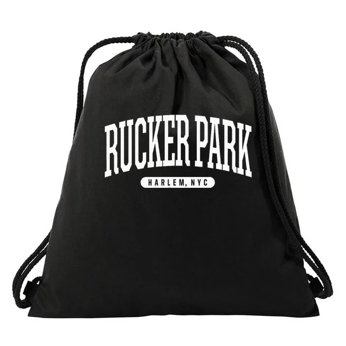 Nyc Borough Rucker Park Harlem New York Drawstring Bag