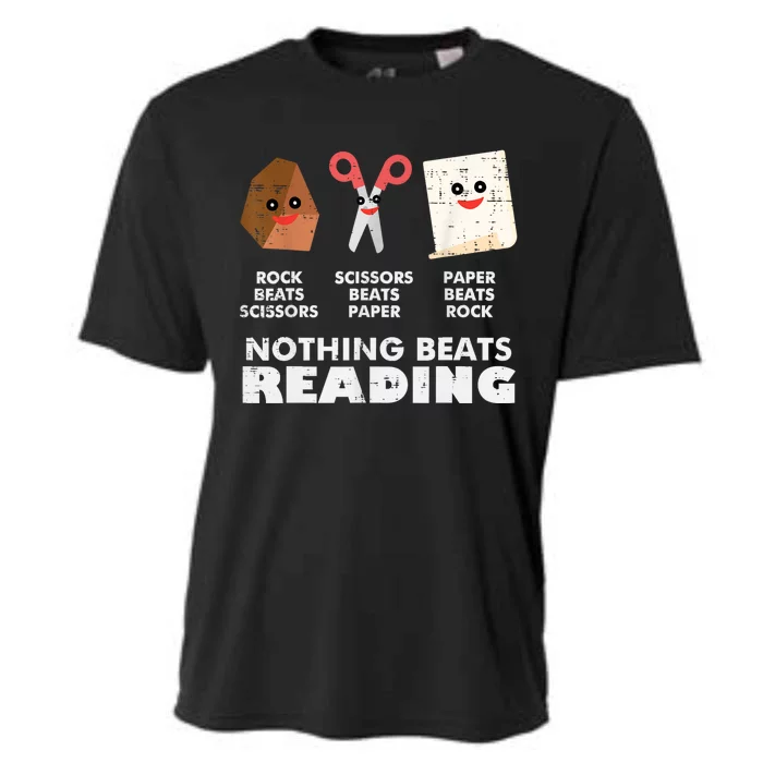 Nothing Beats Reading Book Librarian Across America Cooling Performance Crew T-Shirt