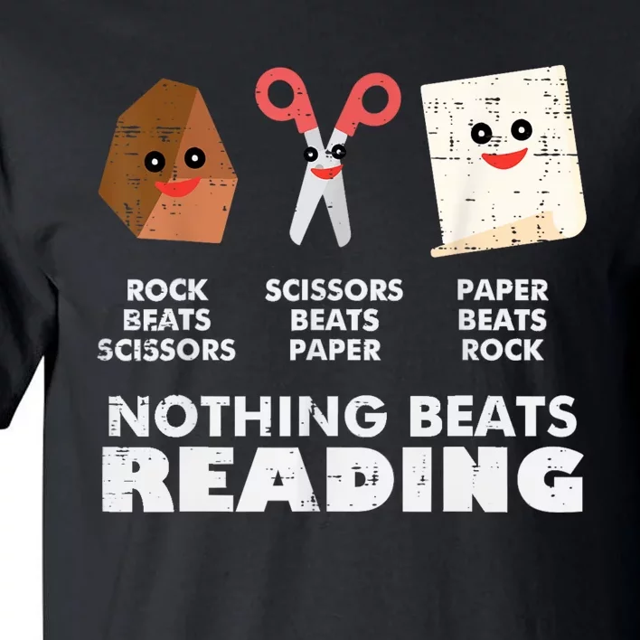 Nothing Beats Reading Book Librarian Across America Tall T-Shirt