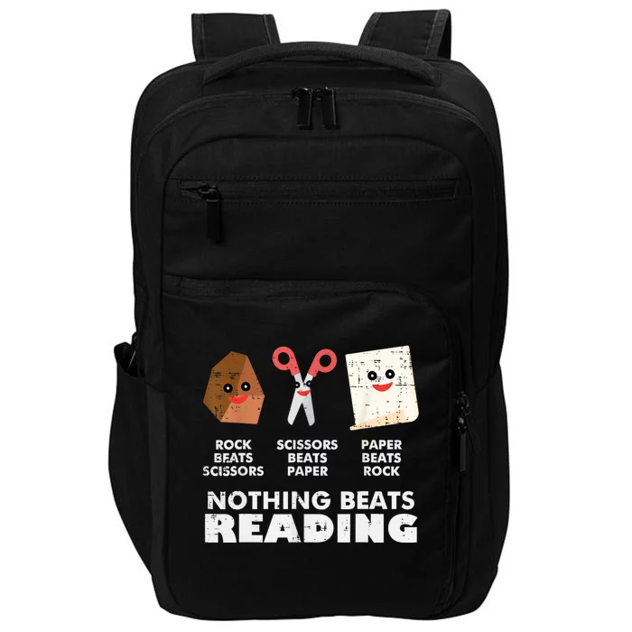 Nothing Beats Reading Book Librarian Across America Impact Tech Backpack