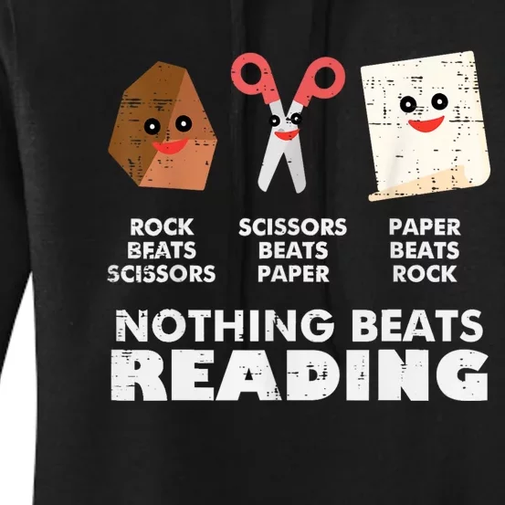 Nothing Beats Reading Book Librarian Across America Women's Pullover Hoodie