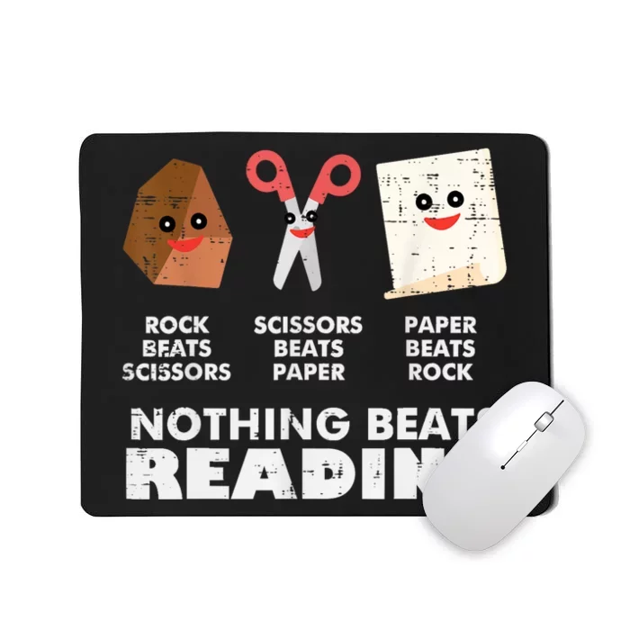 Nothing Beats Reading Book Librarian Across America Mousepad