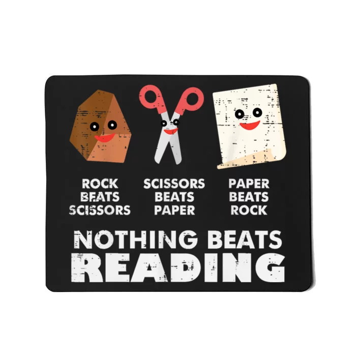 Nothing Beats Reading Book Librarian Across America Mousepad