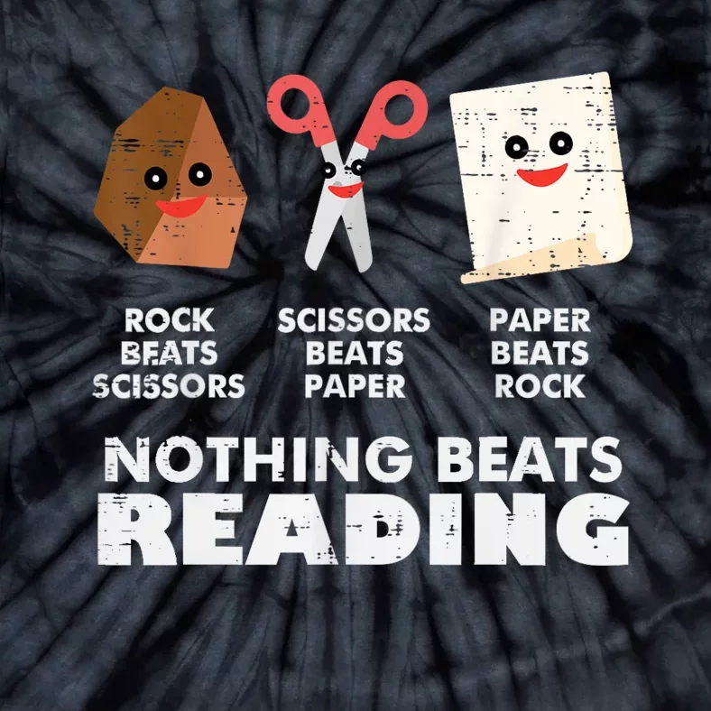 Nothing Beats Reading Book Librarian Across America Tie-Dye T-Shirt