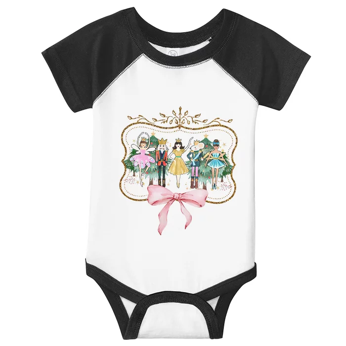 Nutcracker Ballet Sugar Plum Fairy Retro Christmas Infant Baby Jersey Bodysuit