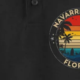 Navarre Beach Souvenir Florida Reminder Dry Zone Grid Performance Polo