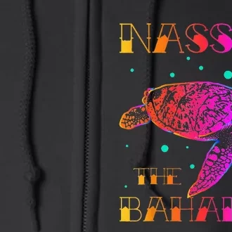 Nassau Bahamas Sea Turtle Bahamas Souvenirs Bahamas Full Zip Hoodie