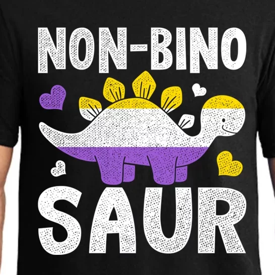 Non Bino Saur Dinosaur Aagender Non Binary Gift Pajama Set