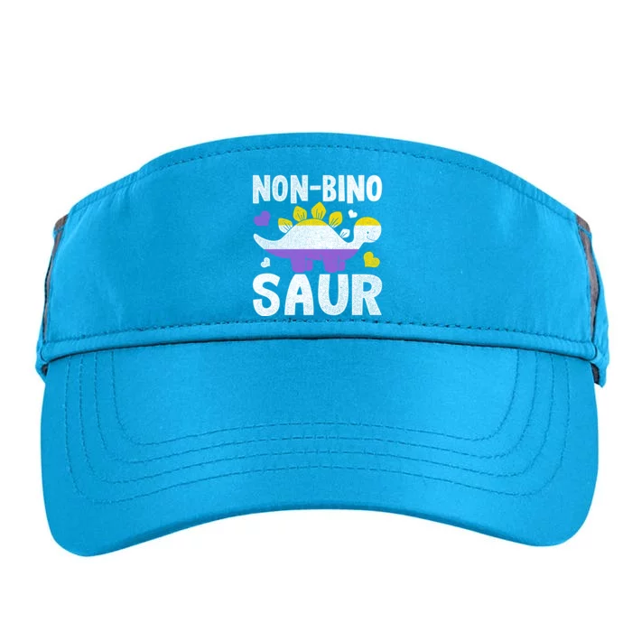 Non Bino Saur Dinosaur Aagender Non Binary Gift Adult Drive Performance Visor