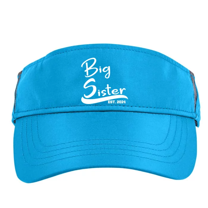 New Big Sister Est 2024 Family Gift Adult Drive Performance Visor