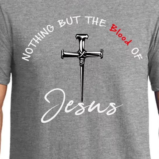 Nothing But The Blood Of Jesus Christian Pajama Set