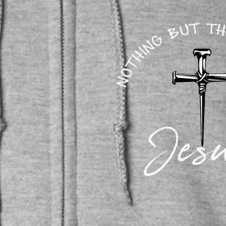 Nothing But The Blood Of Jesus Christian Full Zip Hoodie