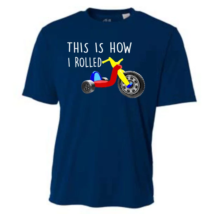 Nostalgic Big Tricycle Wheel This Is How I Rolled 70s 80s Premium Cooling Performance Crew T-Shirt