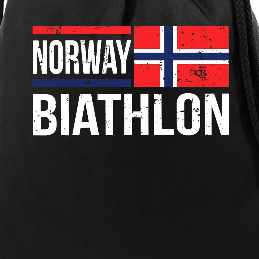 Norway Biathlon Target Skiing Shooting Competition Biathlete Drawstring Bag