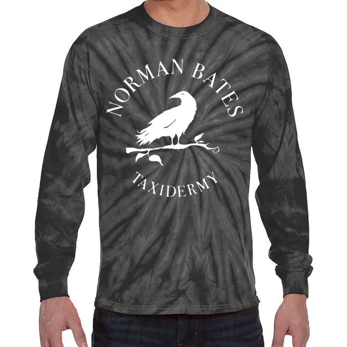 Norman Bates Taxidermy Tie-Dye Long Sleeve Shirt