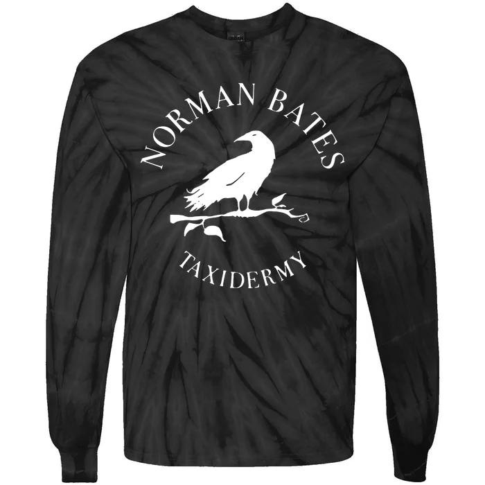 Norman Bates Taxidermy Tie-Dye Long Sleeve Shirt