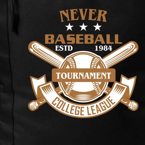 Never Baseball Tournament College League Daily Commute Backpack