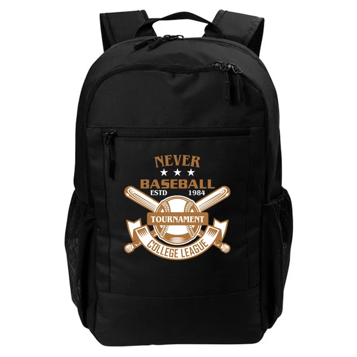 Never Baseball Tournament College League Daily Commute Backpack