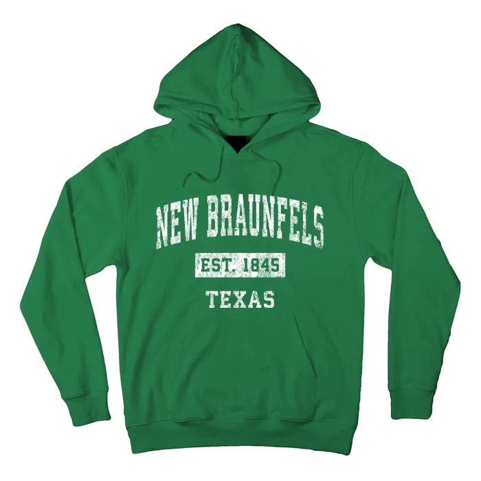 New Braunfels Texas Tx Vintage Sports Hoodie