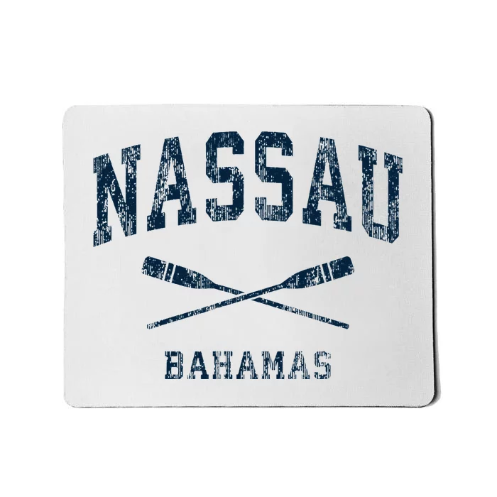 Nassau Bahamas Vintage Nautical Paddles Sports Oars Mousepad