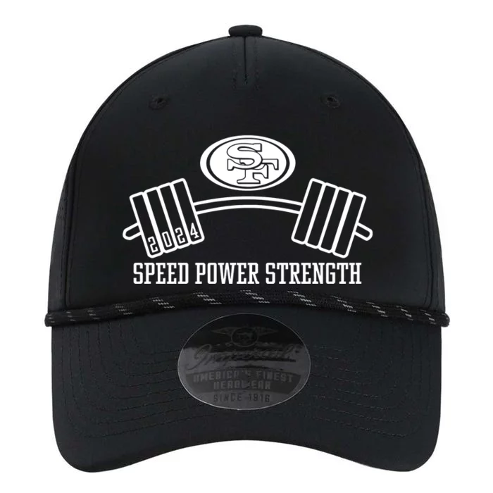 Nick Bosa Wearing San Francisco 2024 Speed Power Strength Performance The Dyno Cap