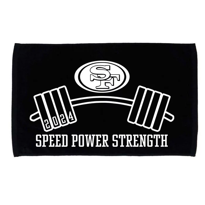 Nick Bosa Wearing San Francisco 2024 Speed Power Strength Microfiber Hand Towel