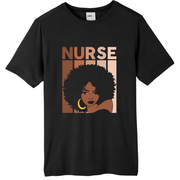 Nurse Black Woman Magic Afro Melanin Queen Black History ChromaSoft Performance T-Shirt