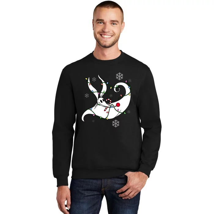 Nightmare Before Xmas Zero Christmas Lights Sweatshirt