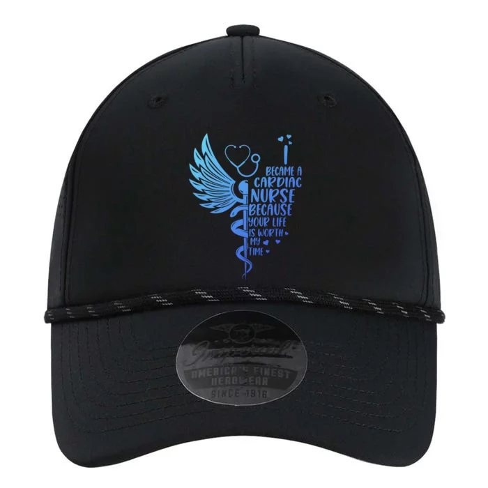 Nurse Because Your Life Is Worth My Time Cardiac Nurse Funny Gift Performance The Dyno Cap