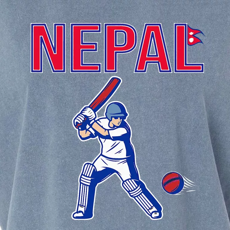 Nepal Cricket 2024 Nepal Flag Cricket Garment-Dyed Women's Muscle Tee