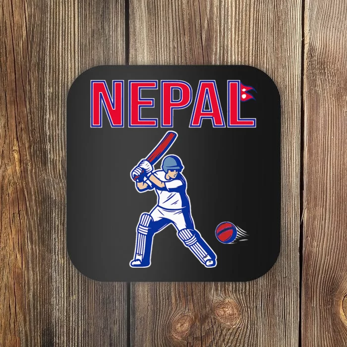 Nepal Cricket 2024 Nepal Flag Cricket Coaster