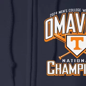 National Champs 2024 Baseball Omavols Full Zip Hoodie