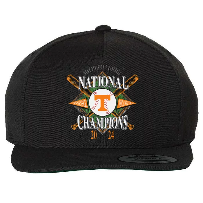 National Champs 2024 Baseball Cws Black Wool Snapback Cap