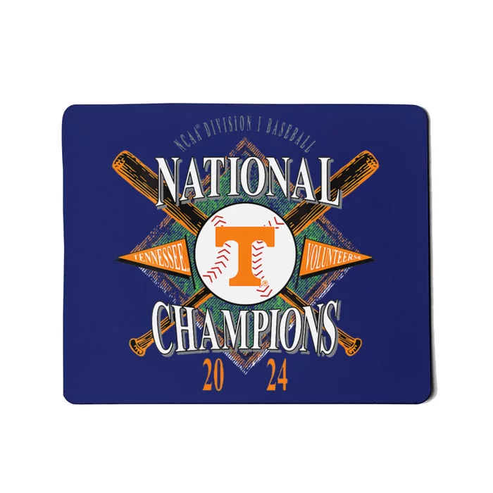 National Champs 2024 Baseball Cws Black Mousepad