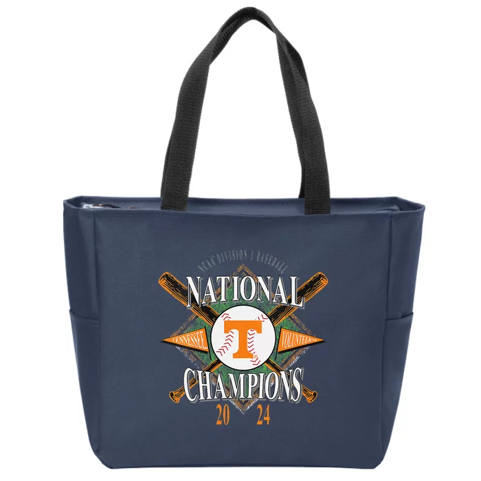 National Champs 2024 Baseball Cws Black Zip Tote Bag