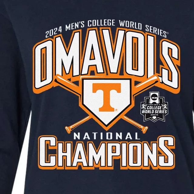 National Champs 2024 Baseball Omavols Womens Cotton Relaxed Long Sleeve T-Shirt