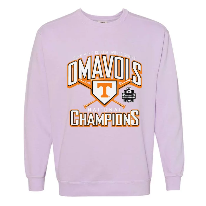 National Champs 2024 Baseball Omavols Garment-Dyed Sweatshirt