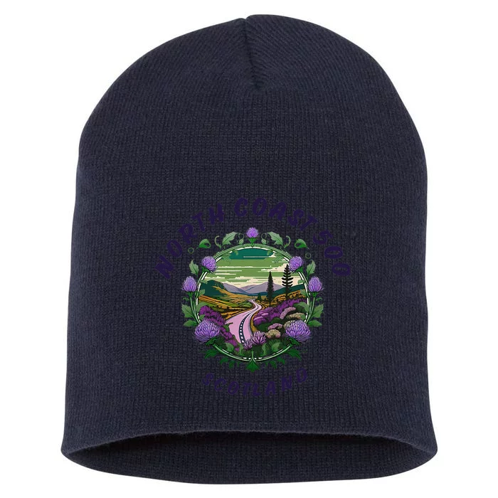 North Coast 500 Scotland Driving Inspired Scottish Nc500 Short Acrylic Beanie