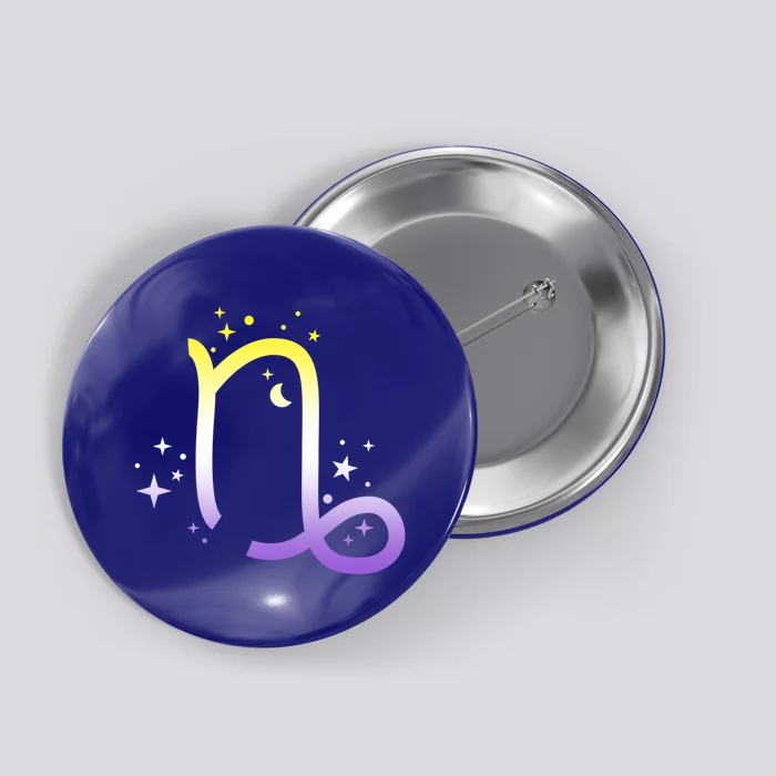 Nonbinary Capricorn Astrology Zodiac Sign Lgbtq Nb Enby Gift Button